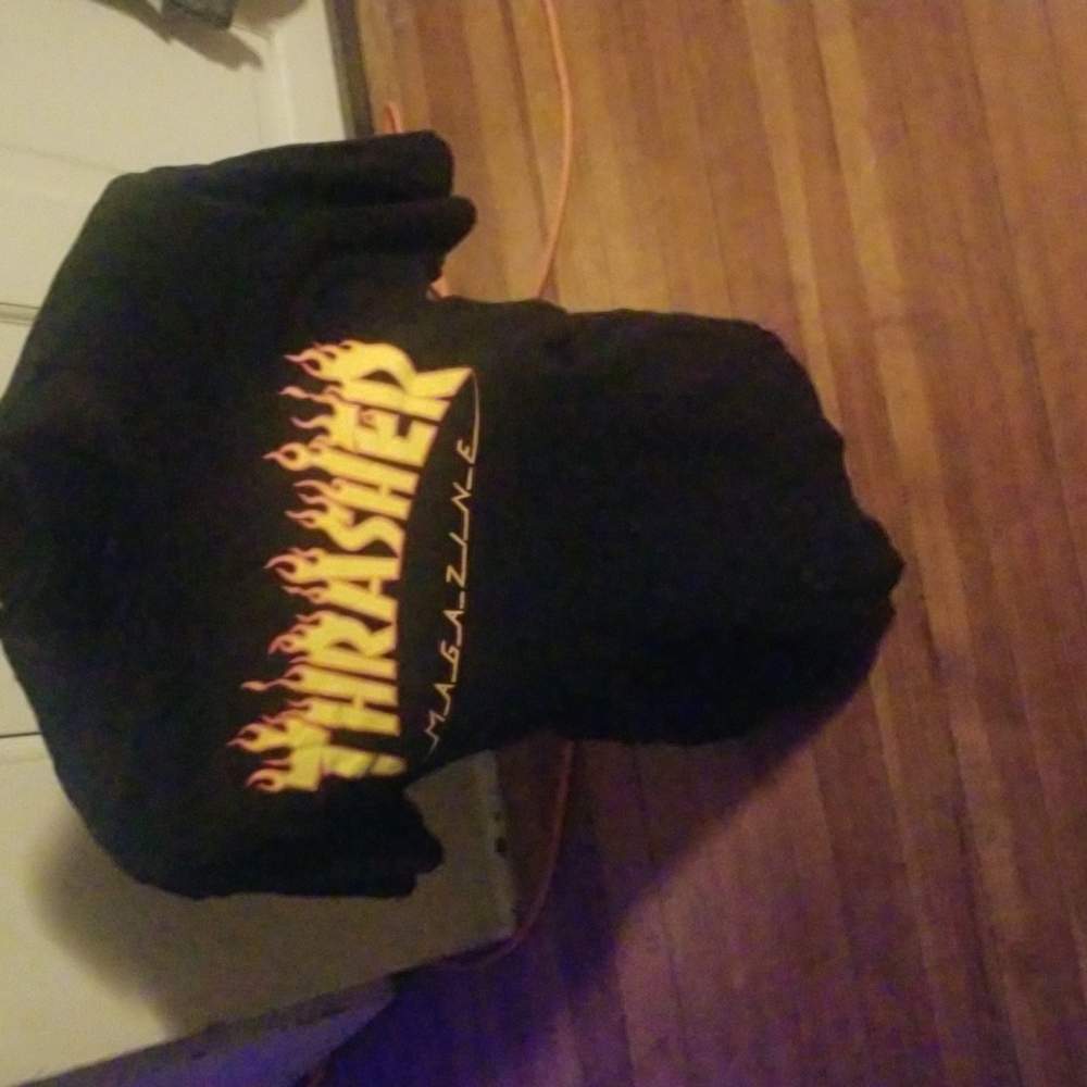 Thrasher magazine tshirt, size medium, black